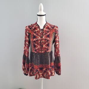 Konrad + Joseph Anthropologie Zydeco Boho Peasant Top Size XS